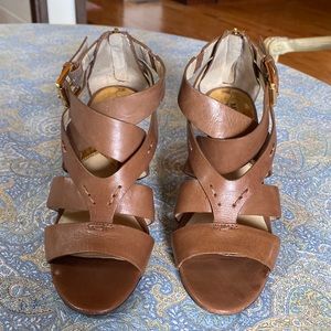 MICHAEL Michael Kors back zip heeled sandals